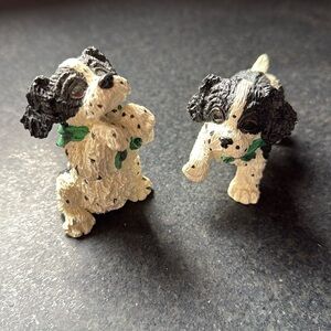 Enesco Kathy Wise Puppies 1993 (set of 2)